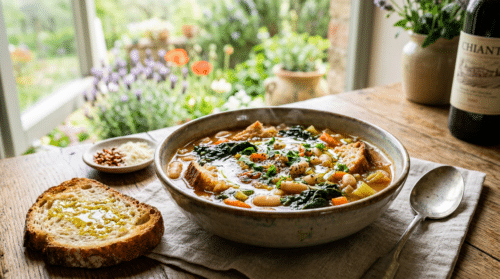 La mia ribollita primaverile ha conquistato tutti con il suo gusto intenso